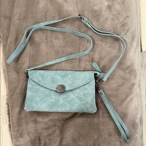 Joy Susan Teal Crossbody Bag